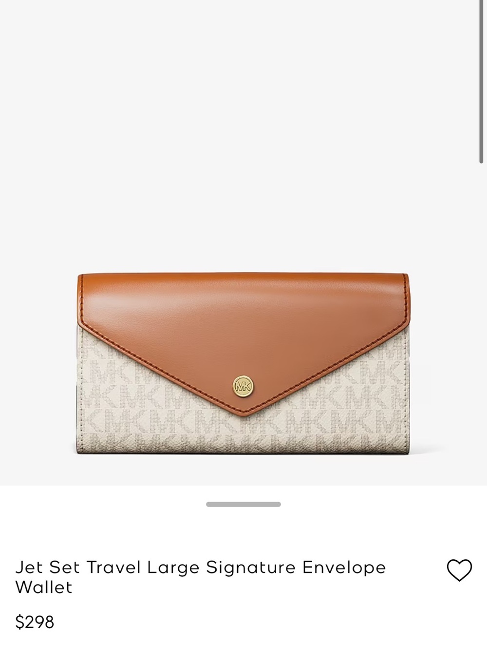 Michael Kors Signature Envelope Wallet Clutch
